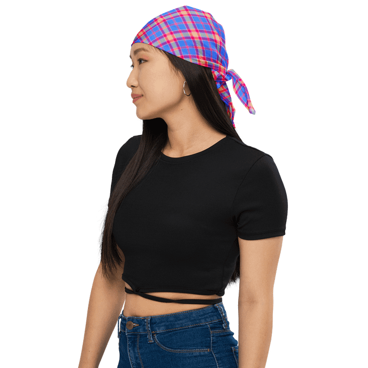 Bright Blue and Hot Pink Bandana product image (1)