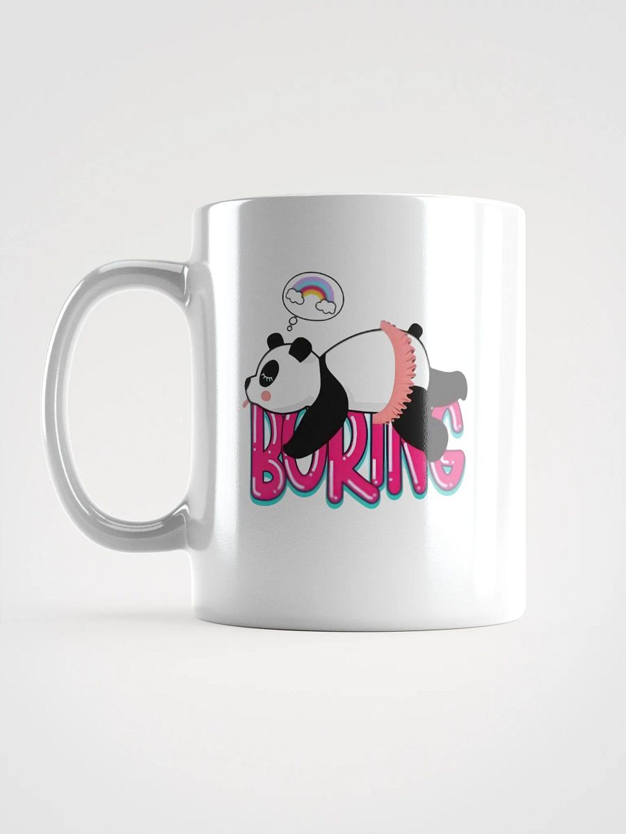 White Glossy Mug Boring Panda product image (6)