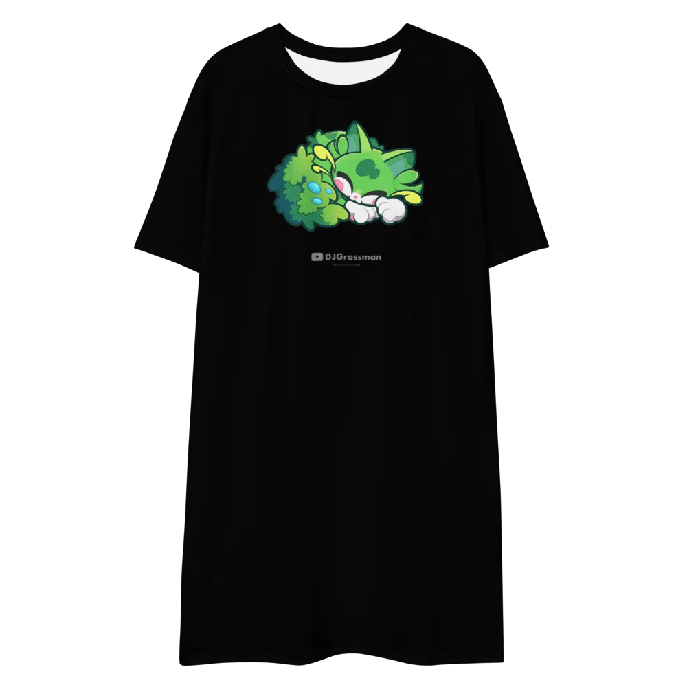 Sleeping Chloe • T-shirt Dress (Black) product image (1)