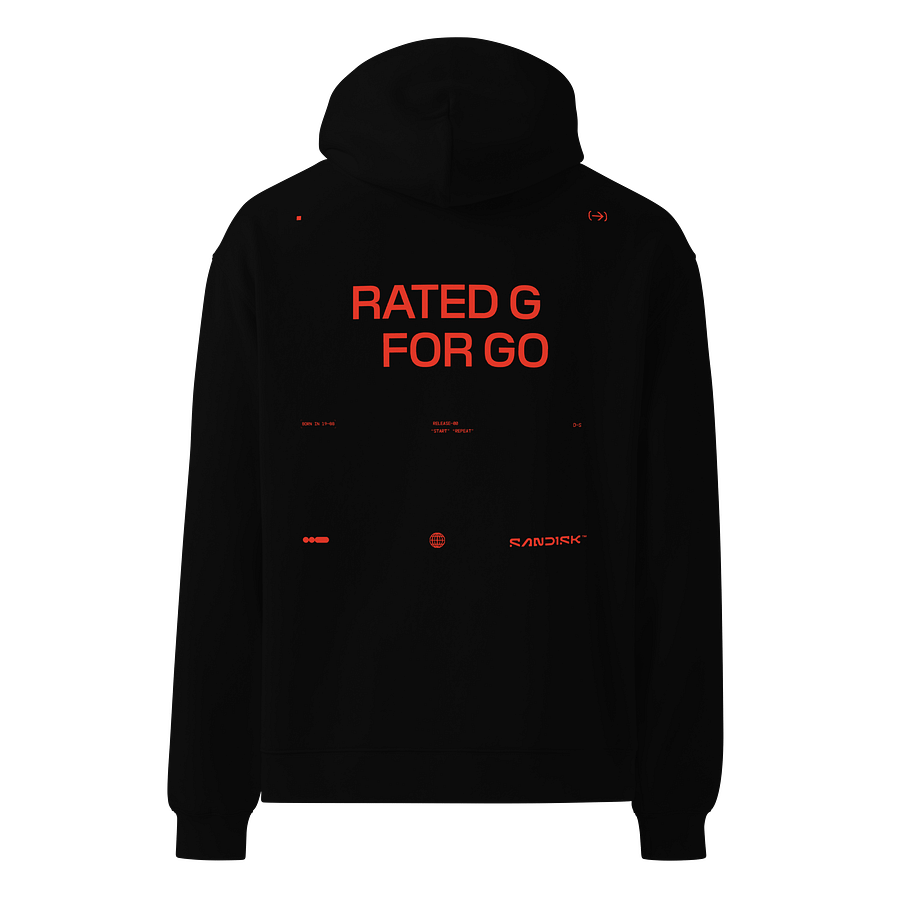 FAST FWD OVERSIZED BLACK HOODIE product image (3)