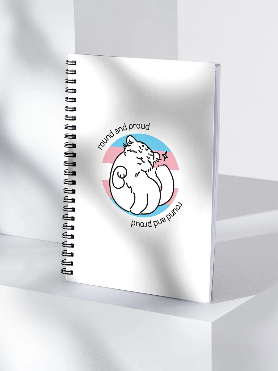 Round and Proud Manul Transgender Version - Spiral Notebook product image (4)