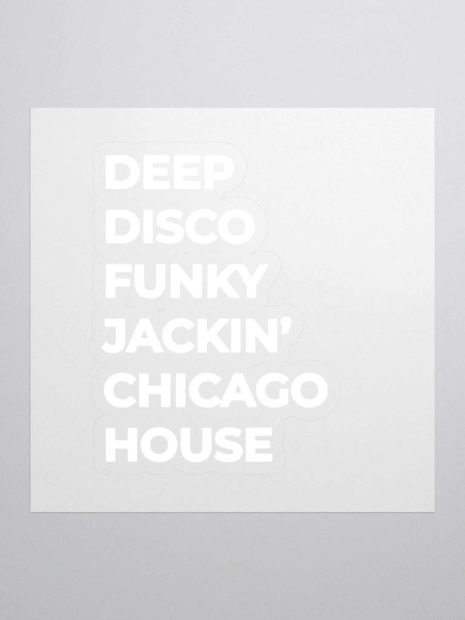 Chicago House Vinyl Kiss Cut Stickers product image (1)