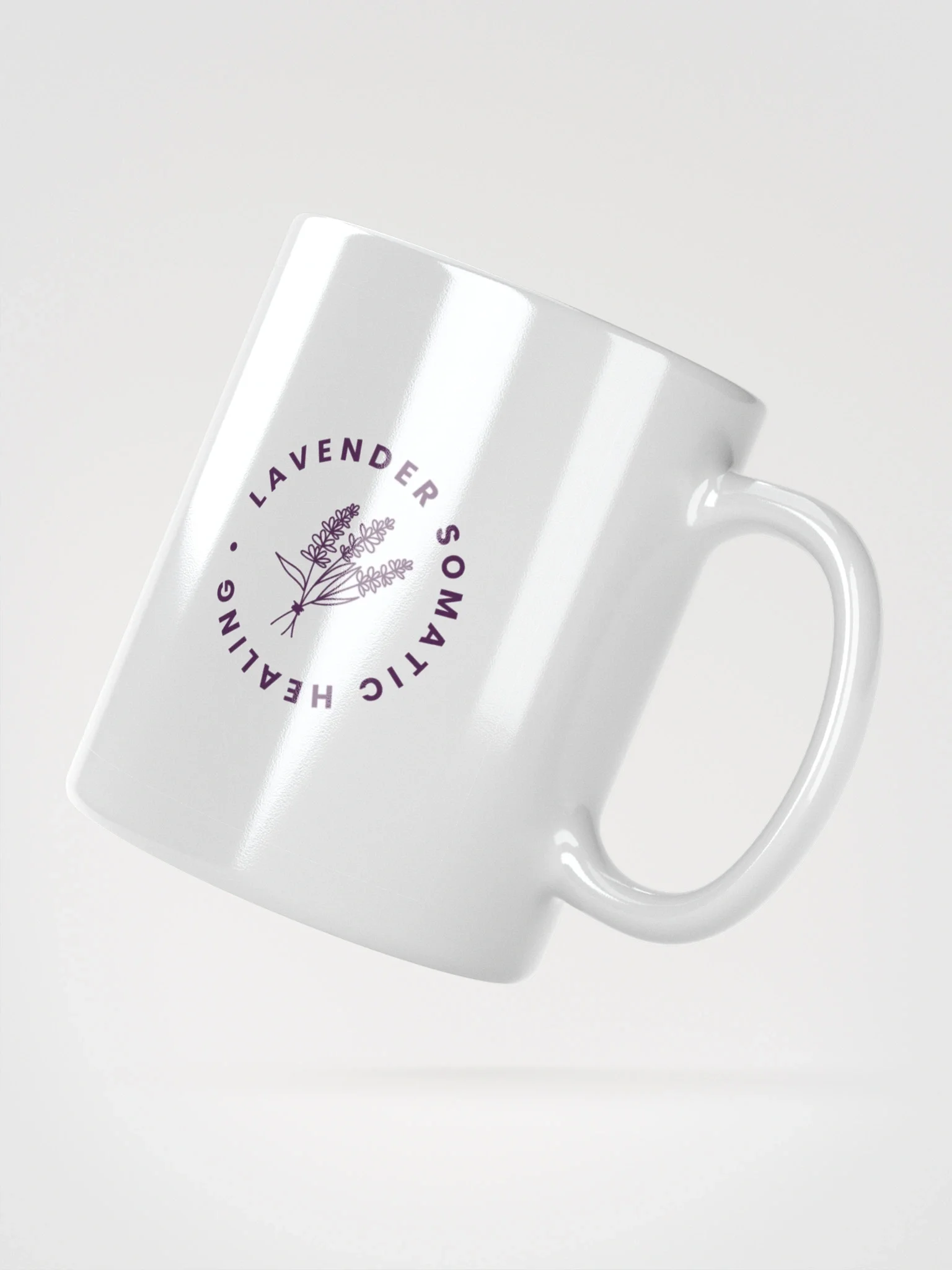 Lavender Somatic Healing Logo Mug product image (3)