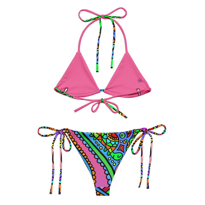 Trippy Colors Bikini on Pink product image (1)