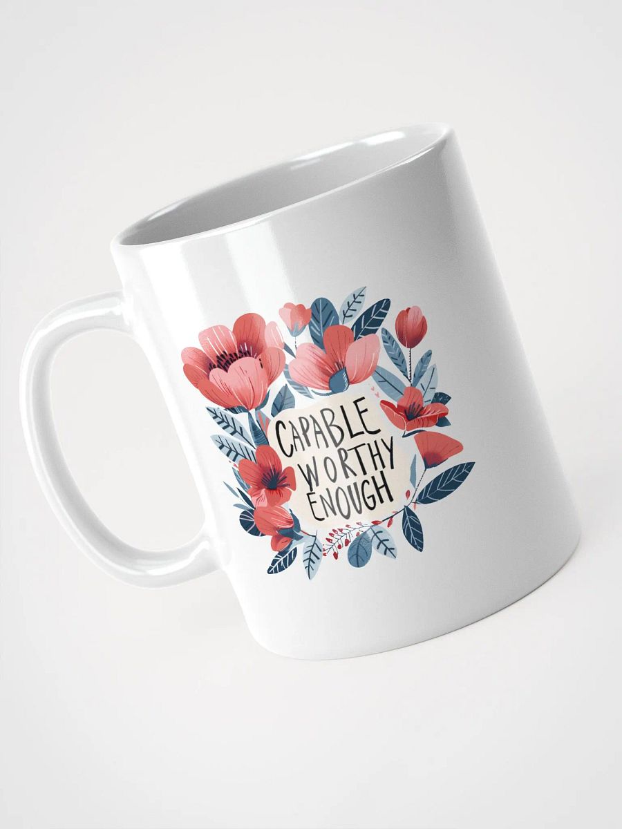 Capable Worthy Enough Coffee Mug product image (3)