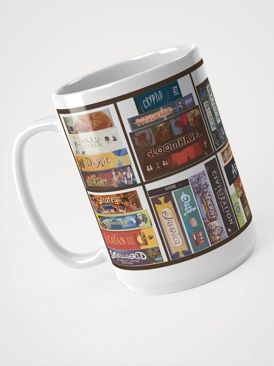 Board Game Collection Mug, large 15 oz Kallax Coffee Cup for Board Gamers product image (5)