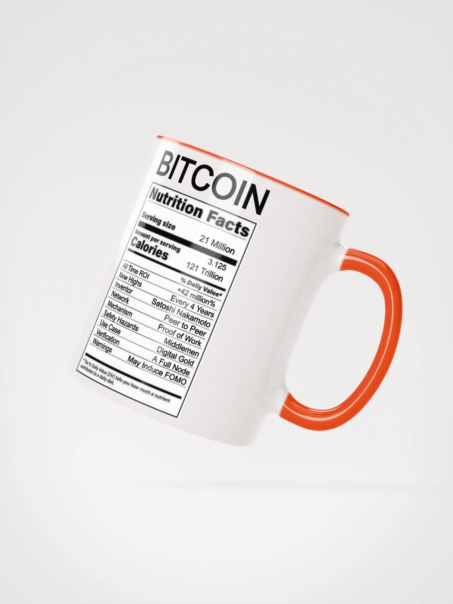 BITCOIN Nutrition Mug product image (3)