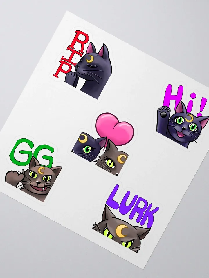 Kitty Emote Sticker Sheet product image (2)