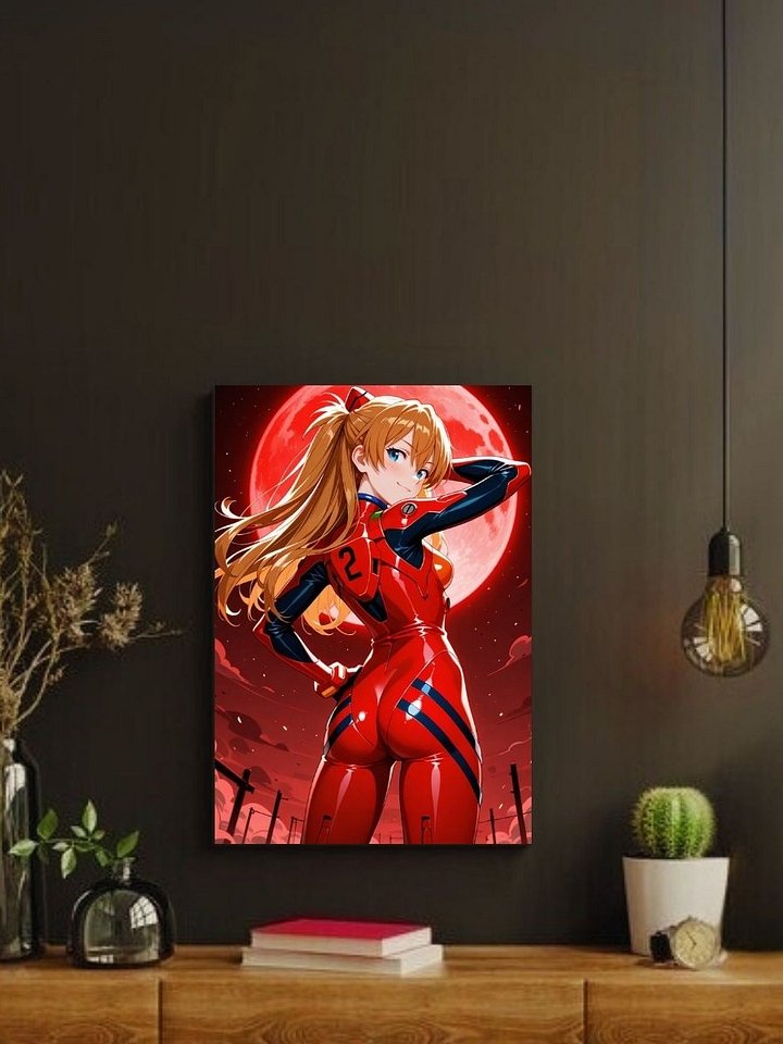 Neon Genesis Evangelion – Asuka Langley Red Moon Radiance – 8x10 Metal Print product image (2)
