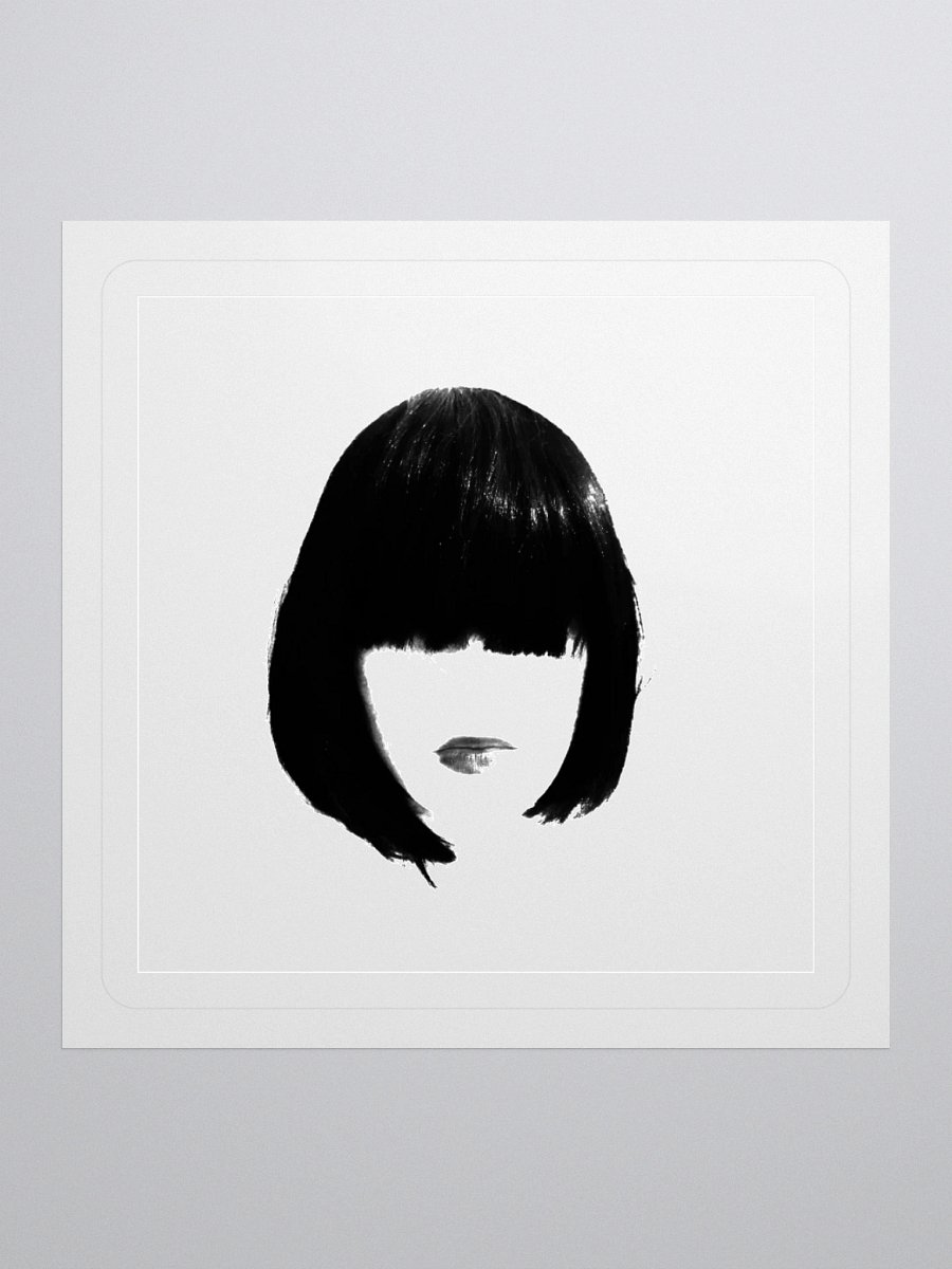 ALESSA GILLESPIE - Face Logo Sticker (White) product image (1)