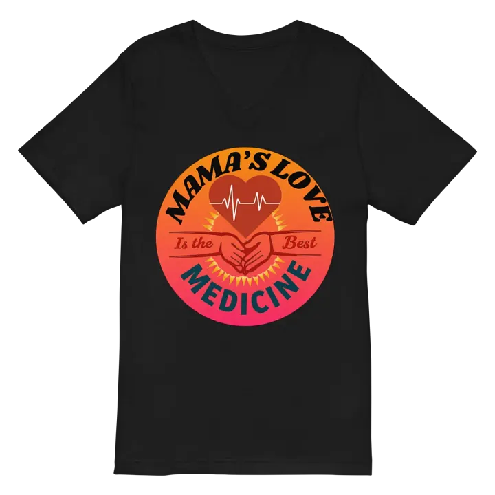 MAMA'S LOVE Is the Best MEDICINE V-Neck Tee product image (3)