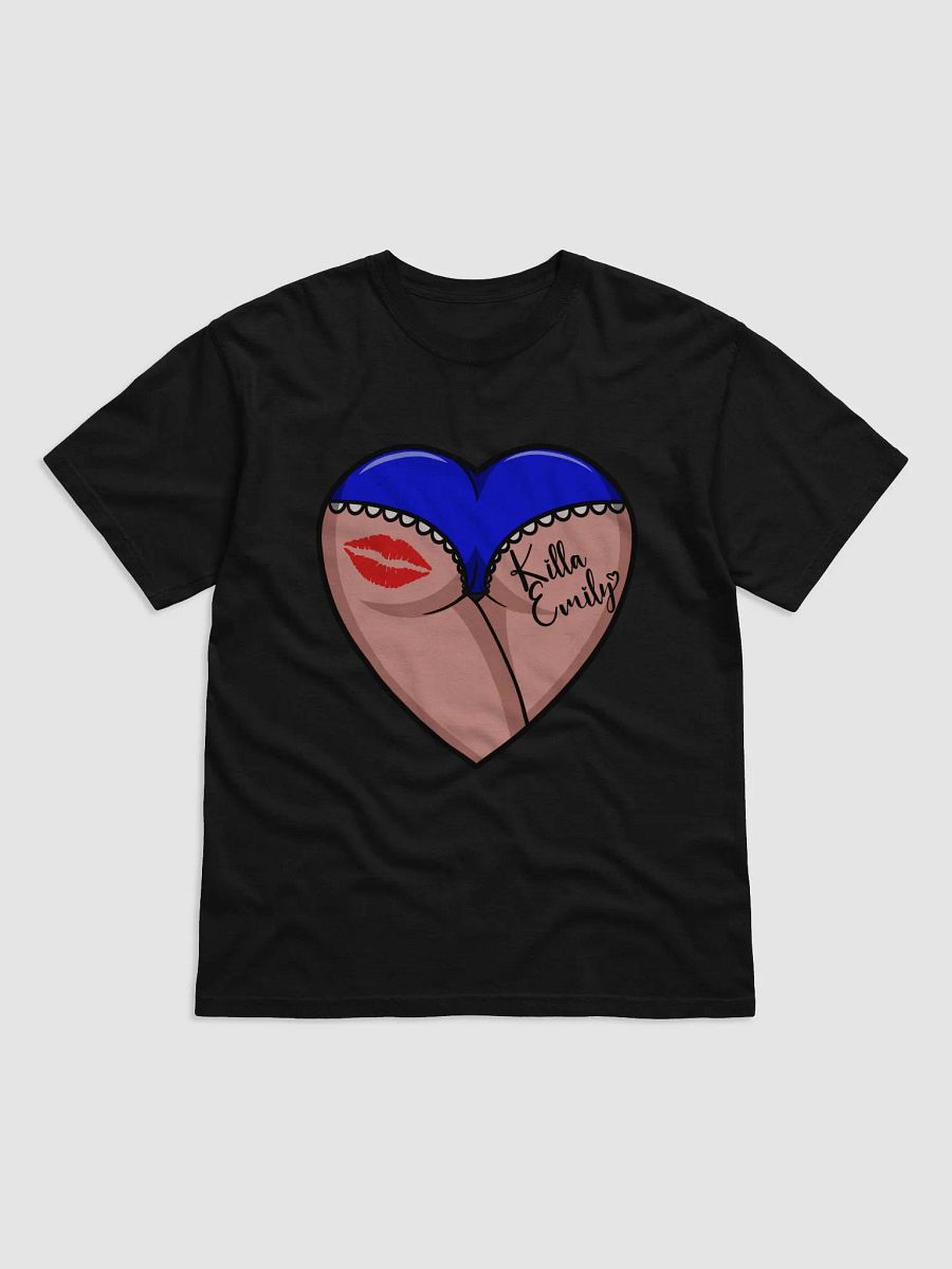 BLUE HEART BUTT CROP TEE product image (1)