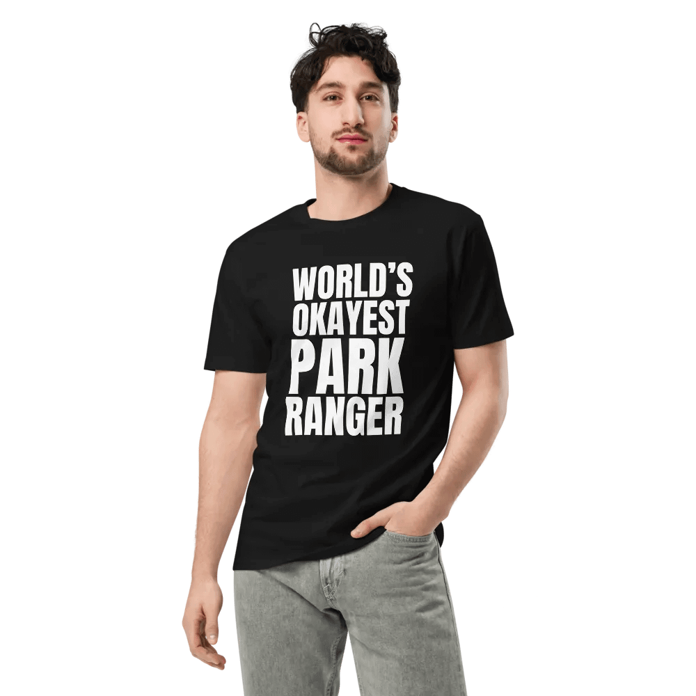 Worlds Okayest Park Ranger Unisex Premium T-Shirt product image (3)