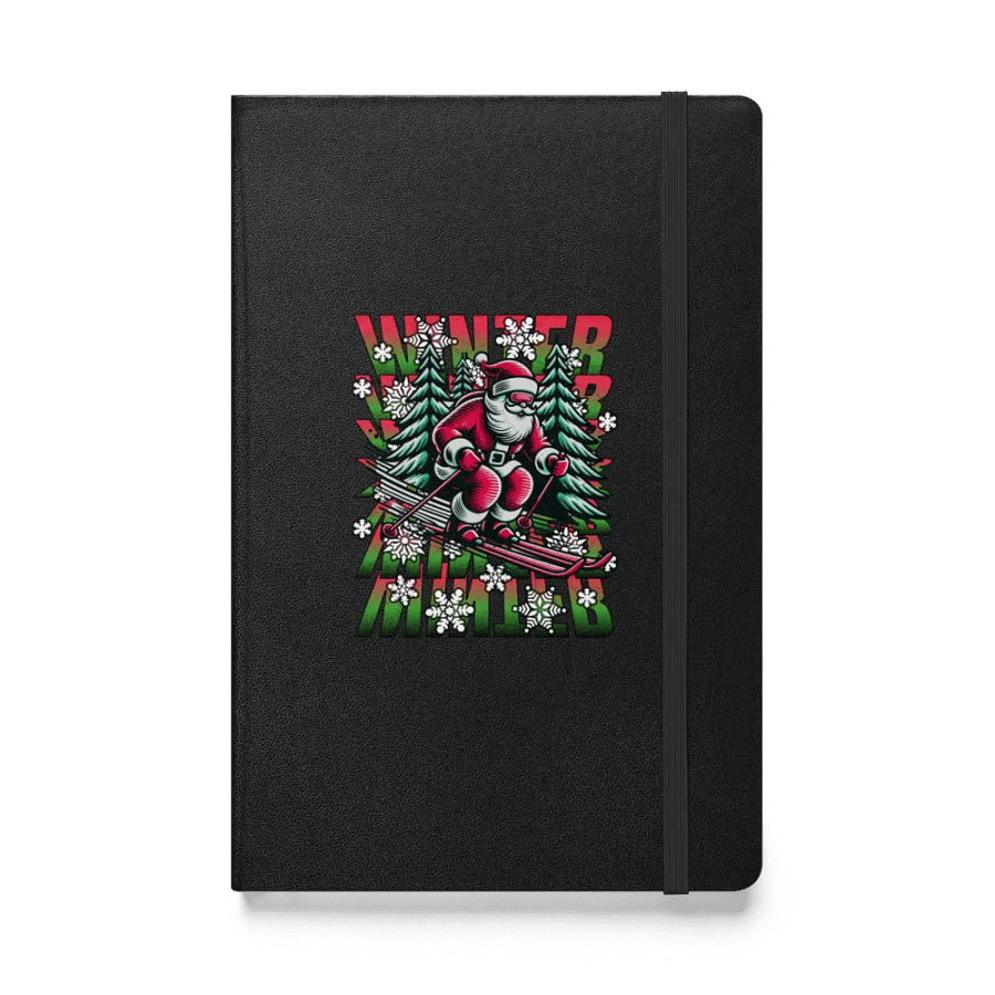 Winter Santa Skiing Adventure Hardcover Journal product image (1)