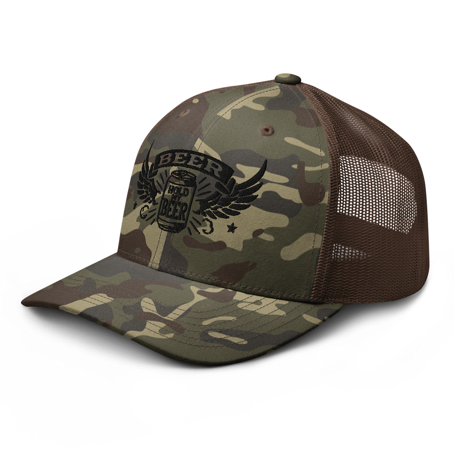 HOLD MY BEER – Camo Trucker Hat product image (4)