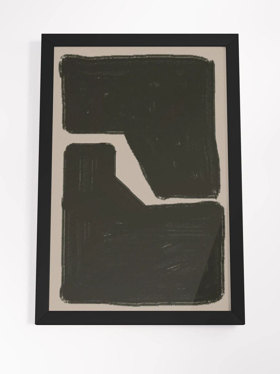Abstract Connection Framed Art | Modern Geometric Wall Art | Unique Minimalist Design for Contemporary Spaces product image (5)