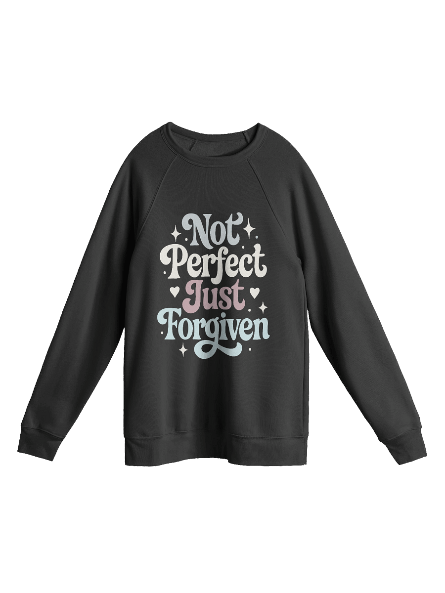 Not Perfect Just Forgiven Retro Christian Sweatshirt product image (2)