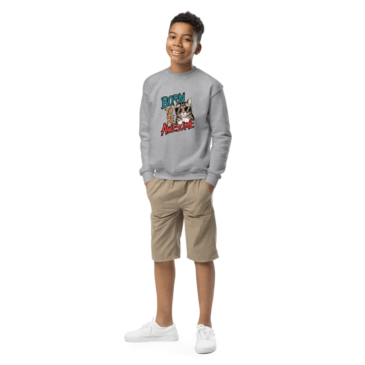 Meowtastic Cool Cat Youth Sweatshirt product image (3)