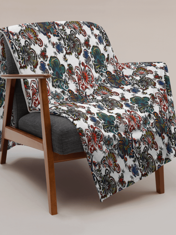 Mysterious Flowers | Throw Blanket product image (1)