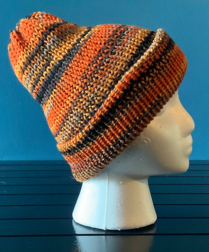 Jack o Lantern beanie hat product image (2)