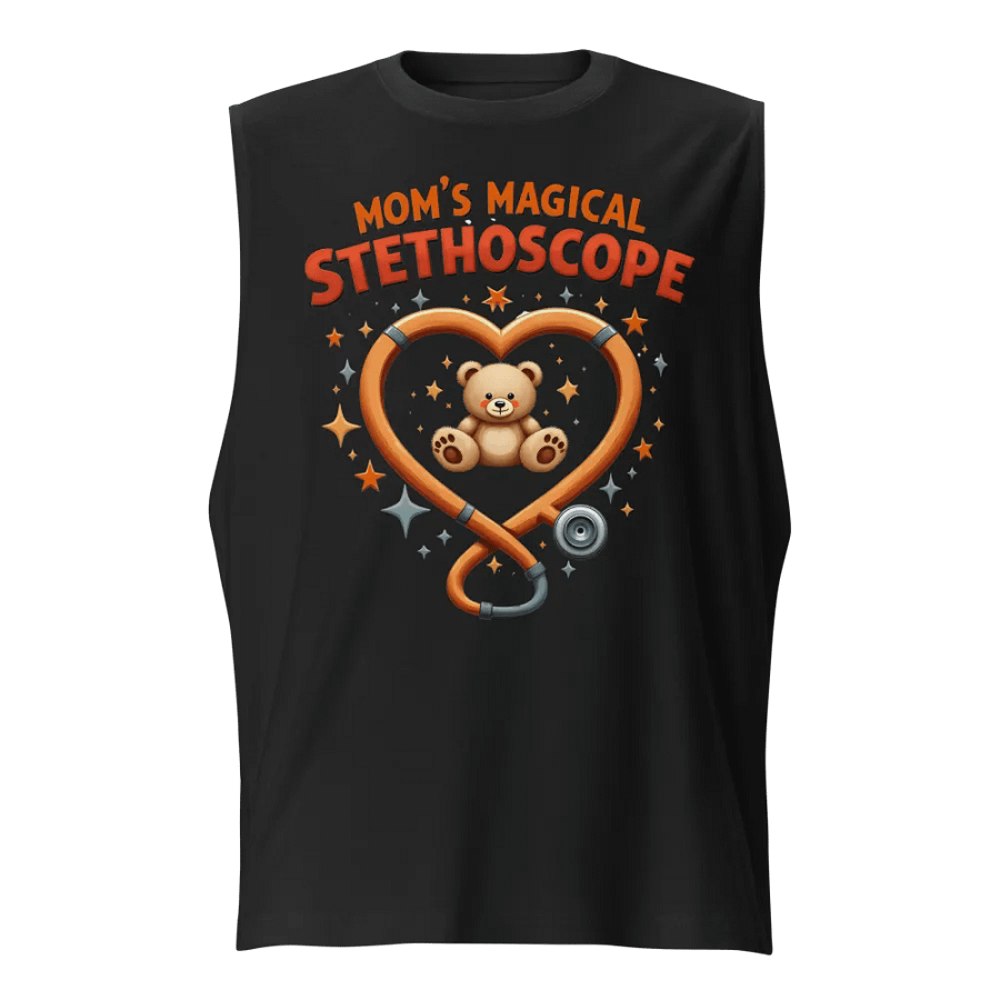 Mom's Magical Stethoscope Heart Muscle Tank product image (1)
