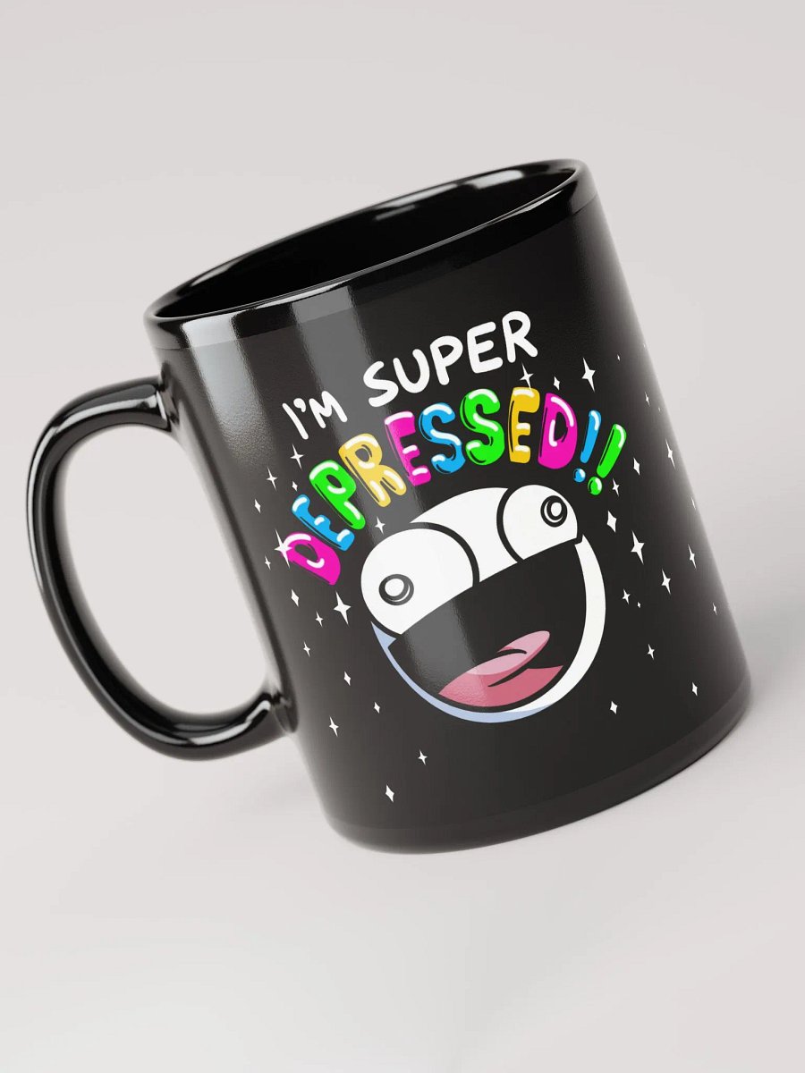 Super Duper Depressed Mug (Black) product image (6)