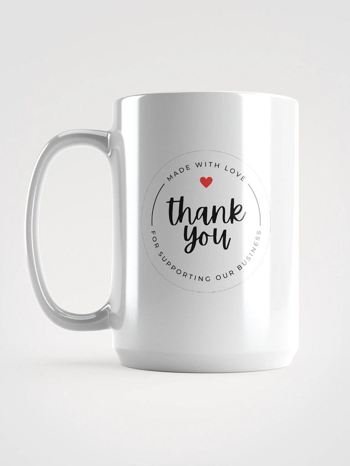 Heartfelt Thanks White Glossy Mug product image (2)