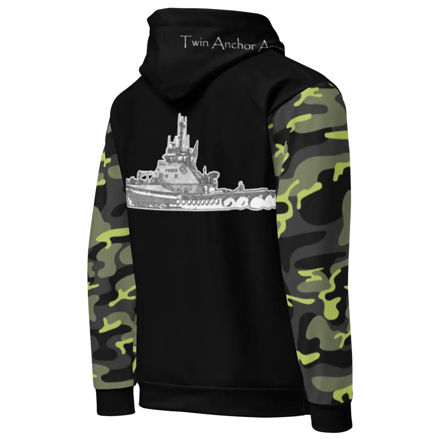 Camouflage & Black Foss tug Sketch Hoodie product image (6)