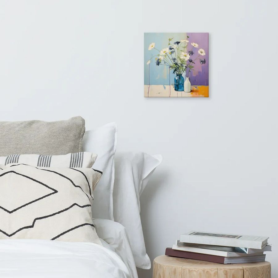 Art2401-60 Vase Flowers Still Life - Canvas Print - sm product image (3)
