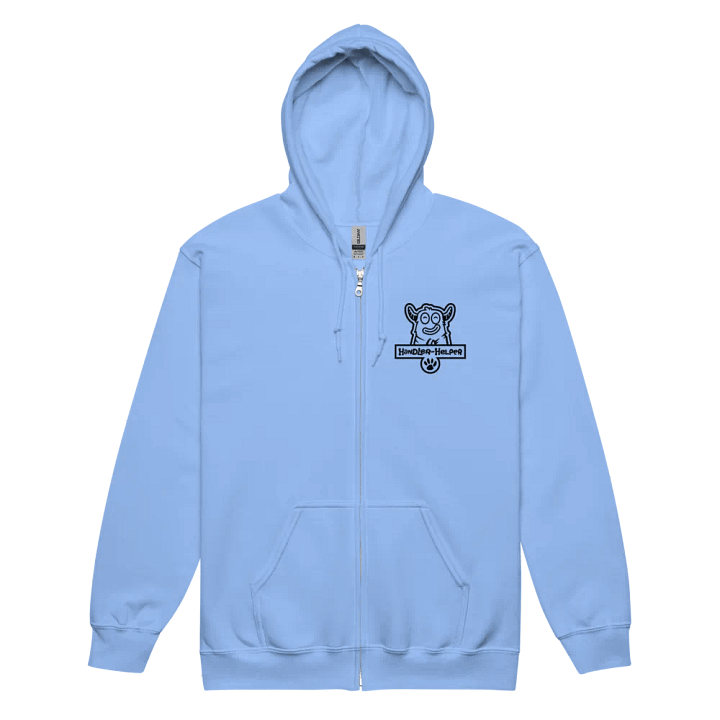 Handler-Helper Single Color Logo (Black on Light) Zip-up Hoodie product image (2)