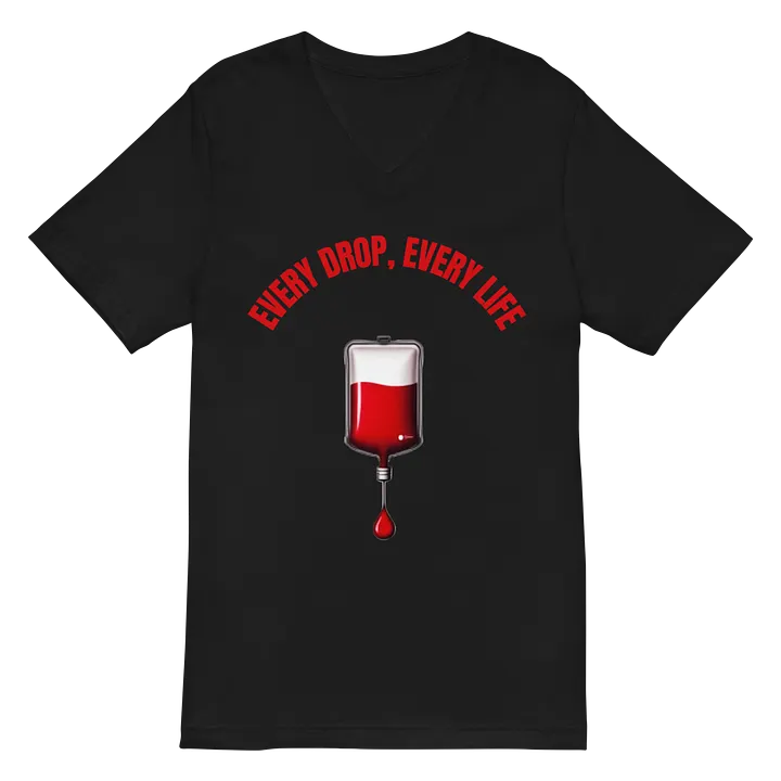 transfusion, Lifeblood, every drop, every life V-Neck Tee product image (3)