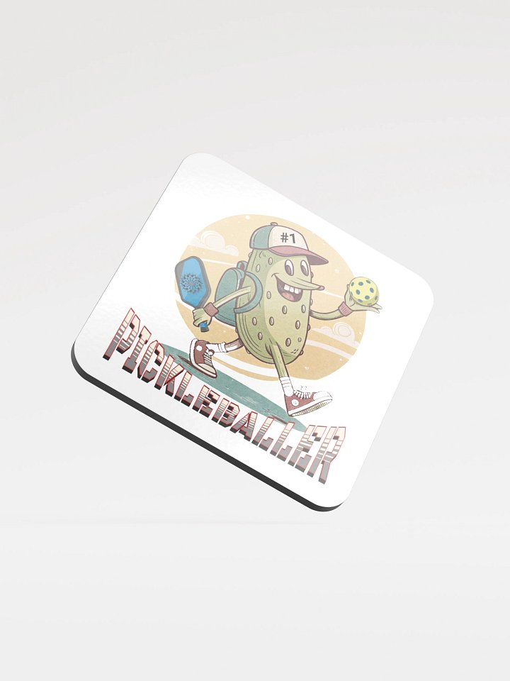 Pickleballer Pickleball Cheerful Cork Coaster product image (1)