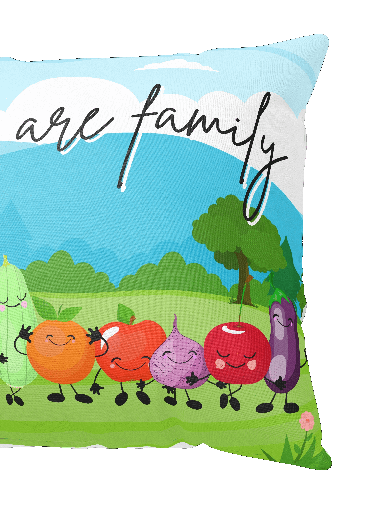 We are family Double-sided Winter and Summer Throw Pillow product image (4)