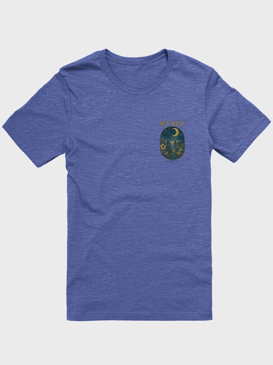 Key West Tropical T-Shirt Ultra Soft Tee with Moonlight Scene product image (2)
