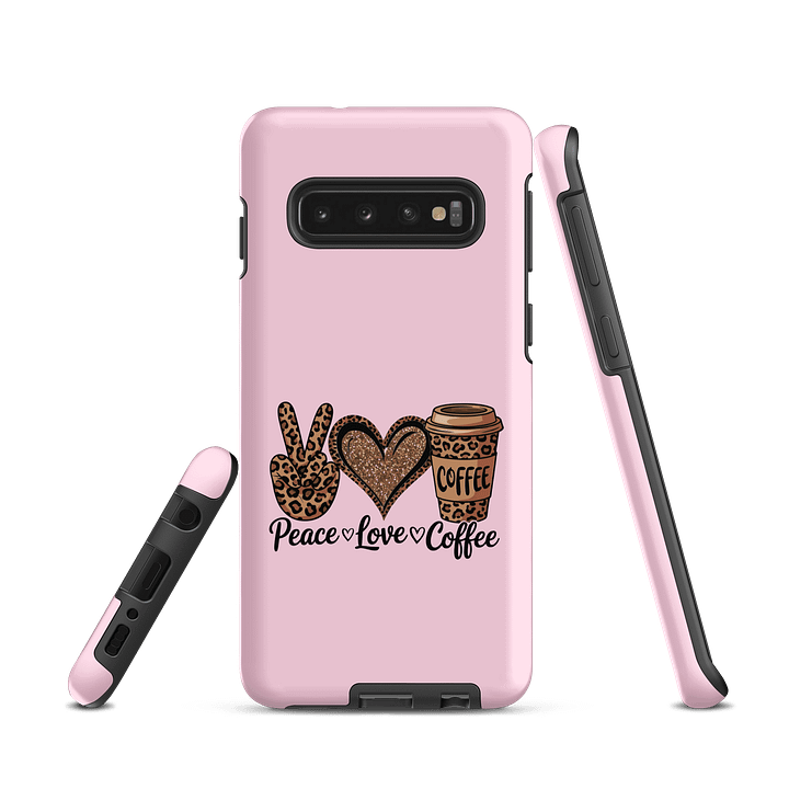 Peace, Love, Coffee Samsung® Tough Case product image (1)