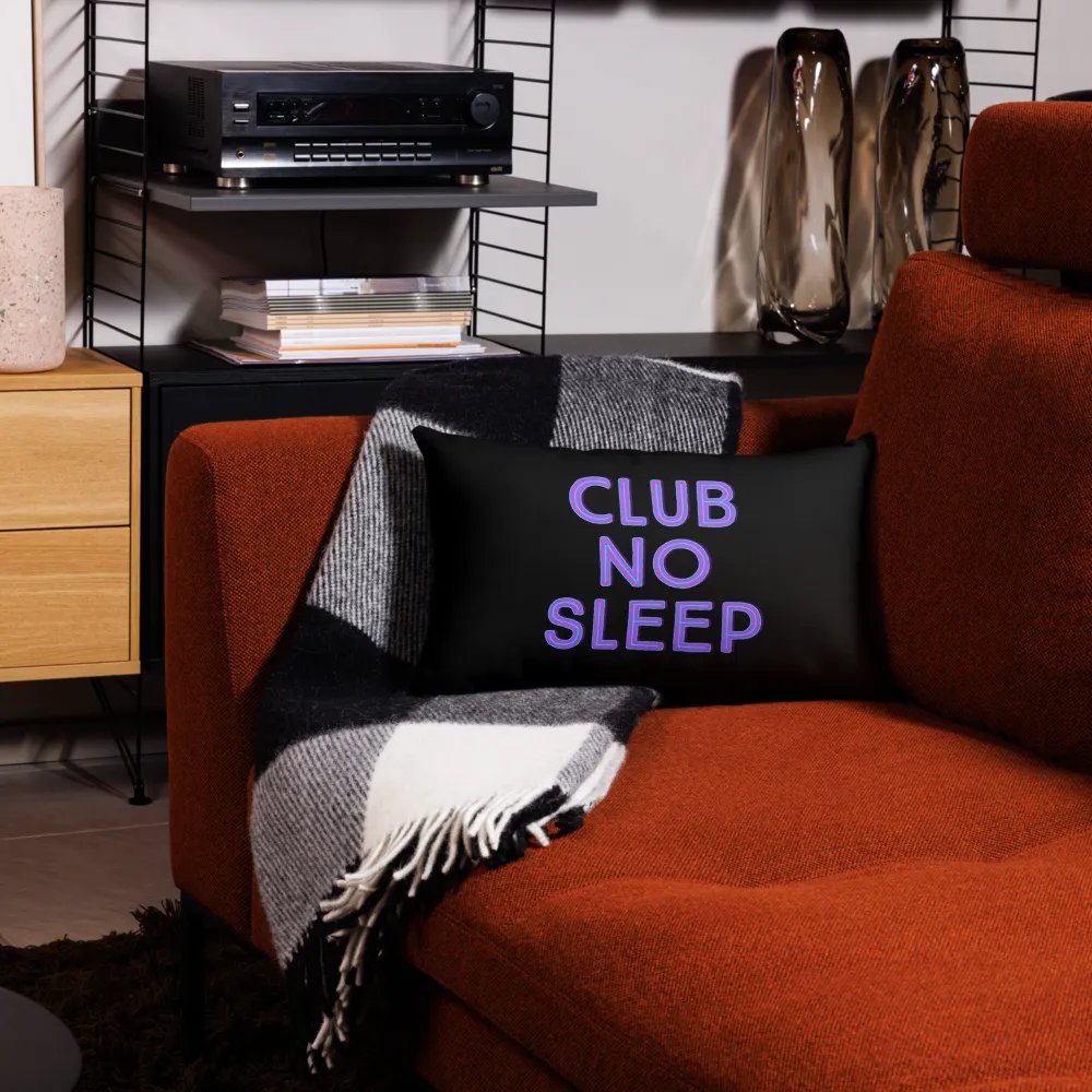 Club No Sleep Pillowcase (Black) product image (4)