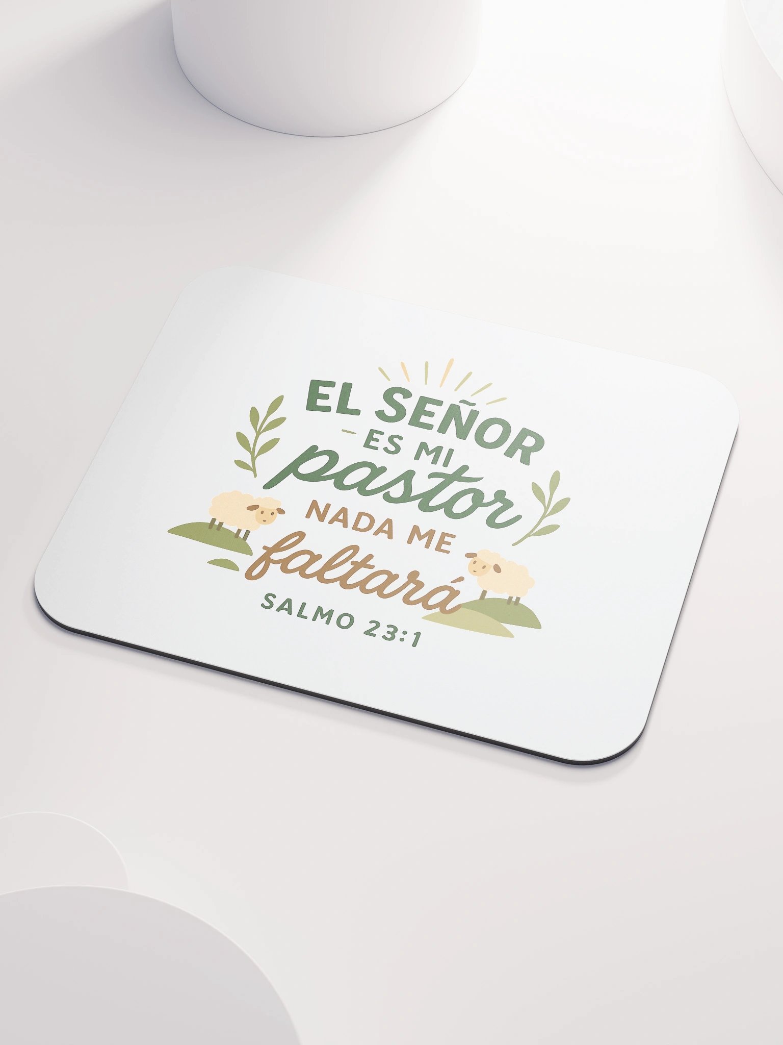 Faith Mouse Pad – “El Señor es mi Pastor” – Spanish Christian Design product image (3)