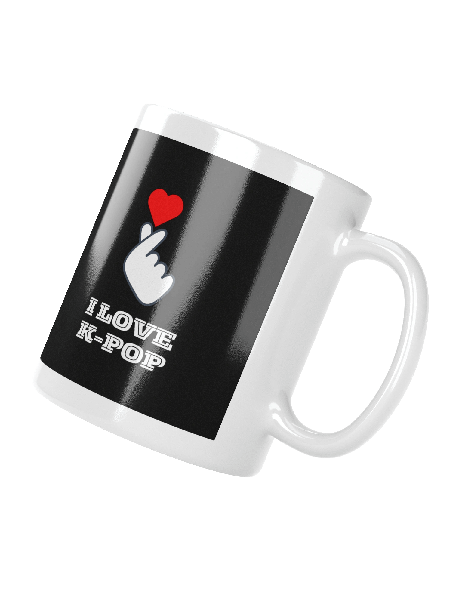 K-POP South Korean finger heart symbol mug product image (3)