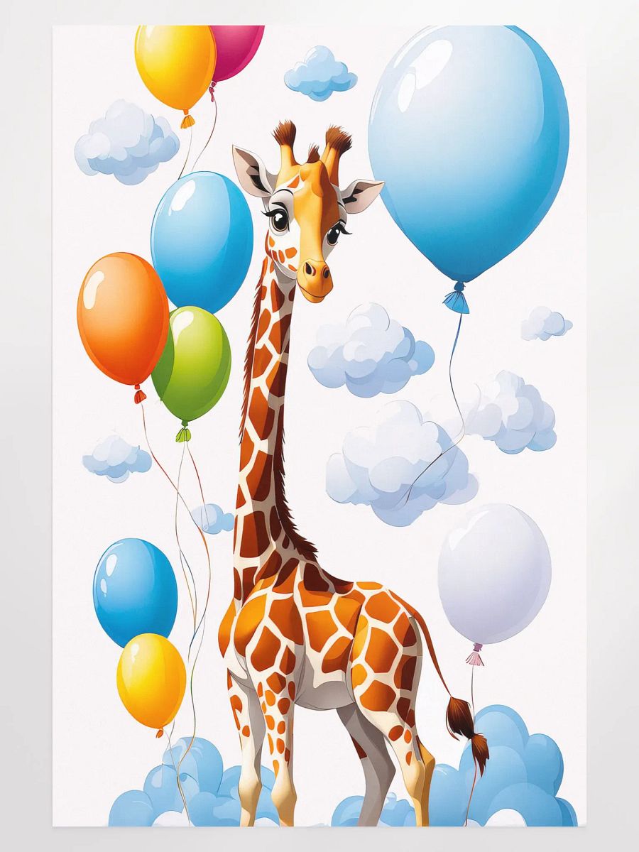 Baby Giraffe - Poster - Nursery-Kids Room - Large 24x36 Inches product image (1)