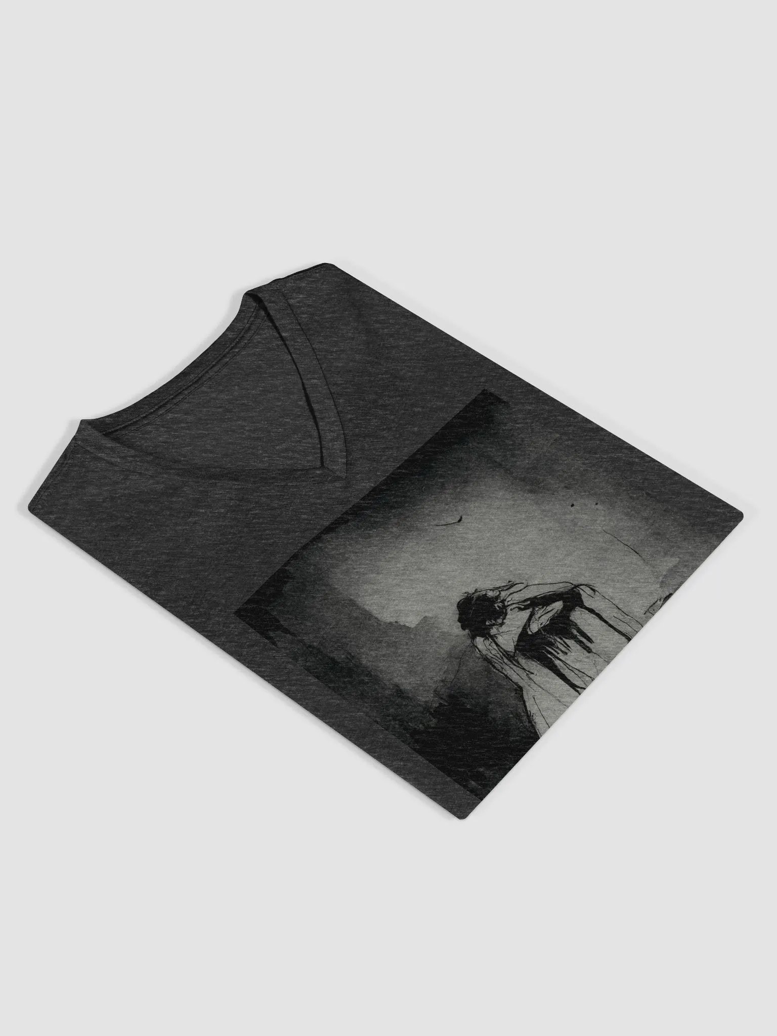 Melancholic Muse Women's V-Neck Tee product image (4)