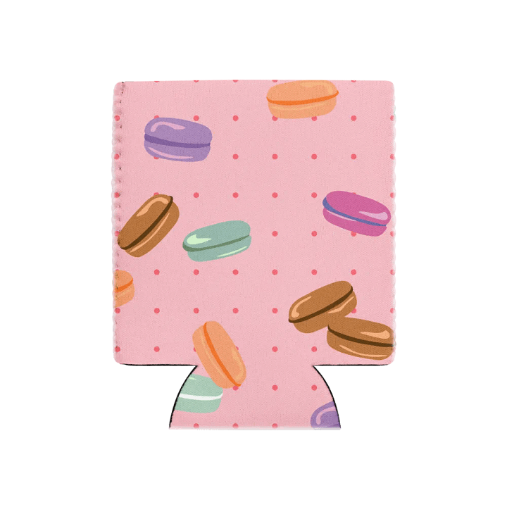 Colorful Macaron Madness Can Cooler product image (1)