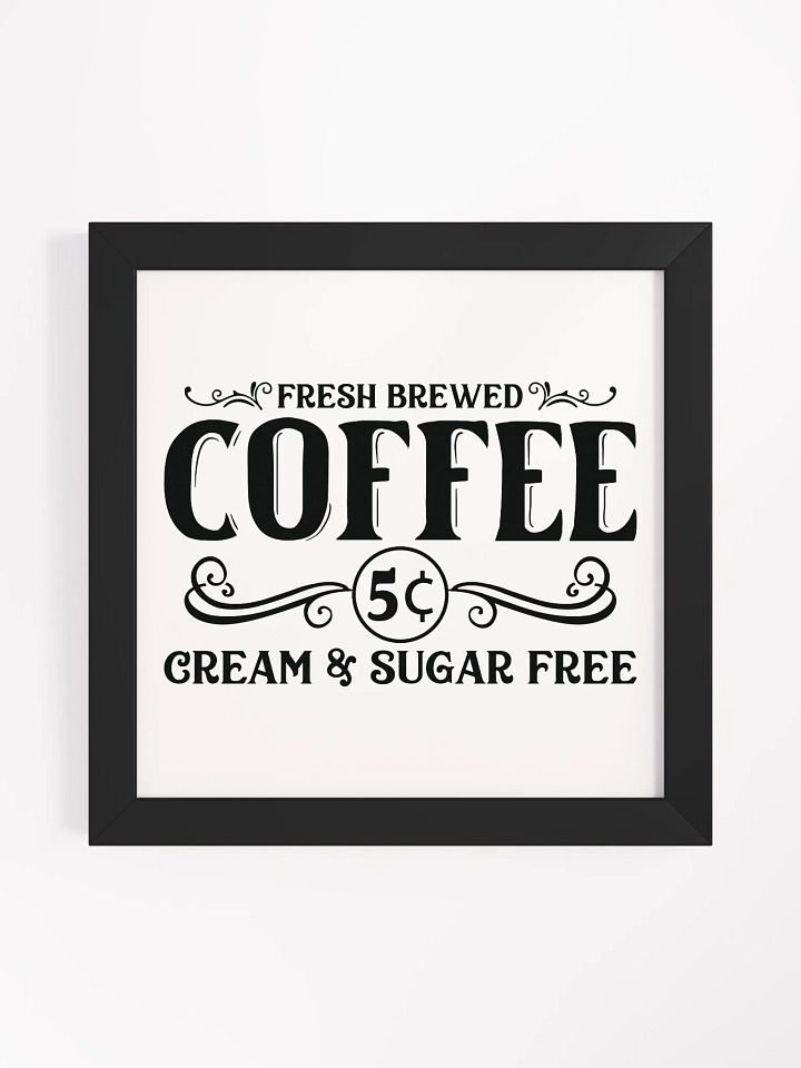 Vintage Coffee Advertisement Framed Matte Poster product image (4)