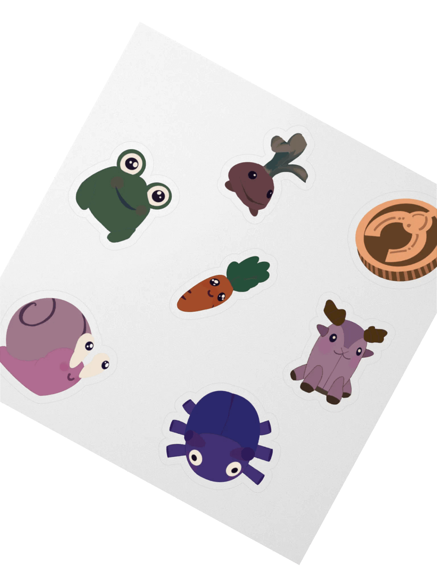 Claw Machine Friends Sticky Sheet product image (2)