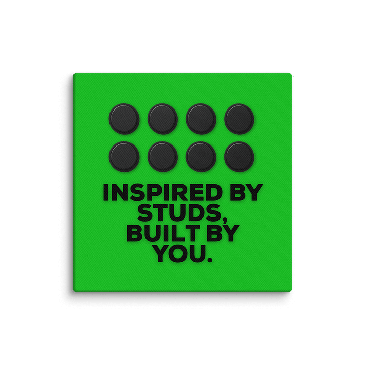 Inspired by Studs (Green) Canvas Print product image (3)