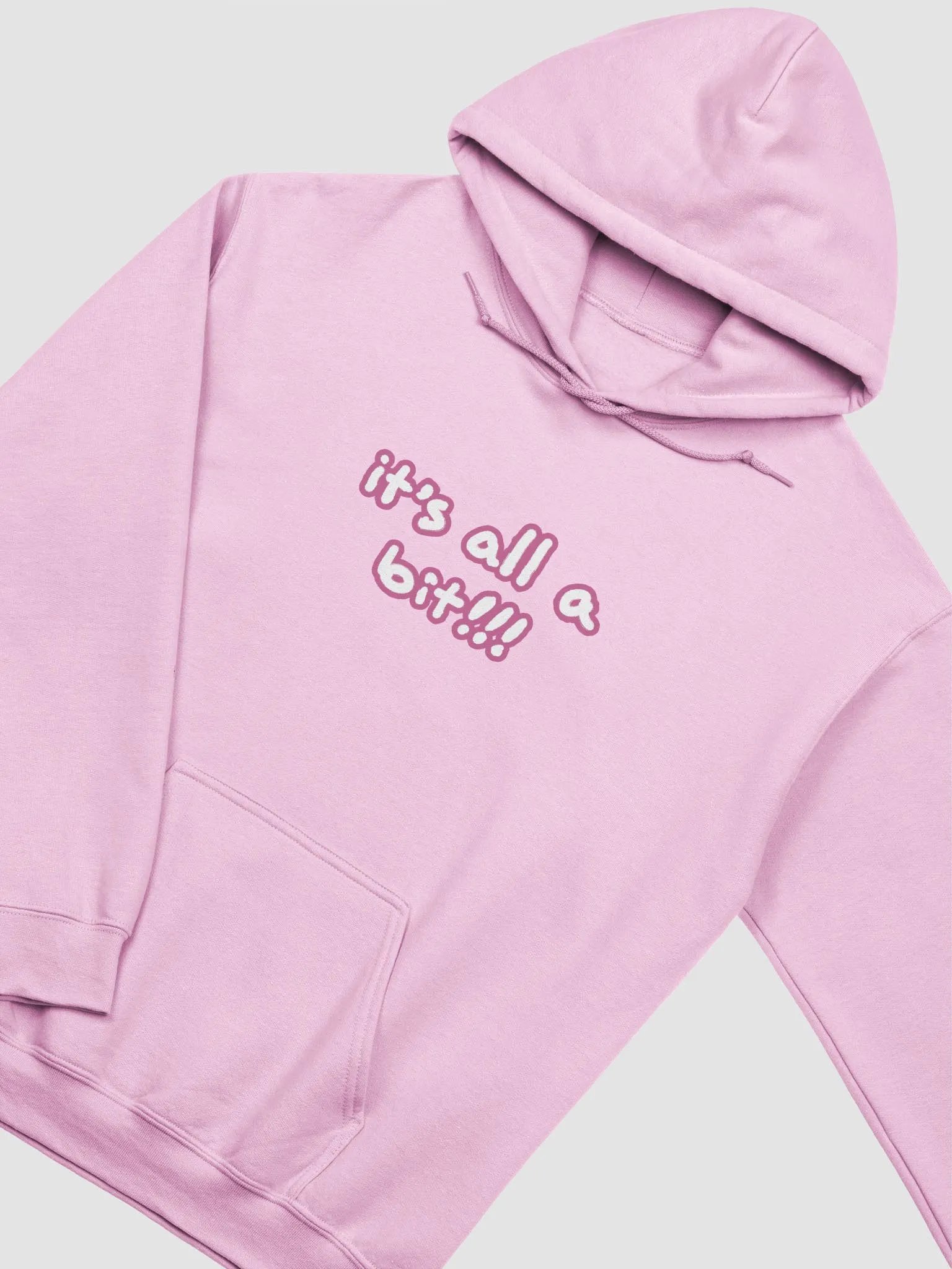 “It’s all a bit!!!” (lined design, #CB6398) classic hoodie product image (37)