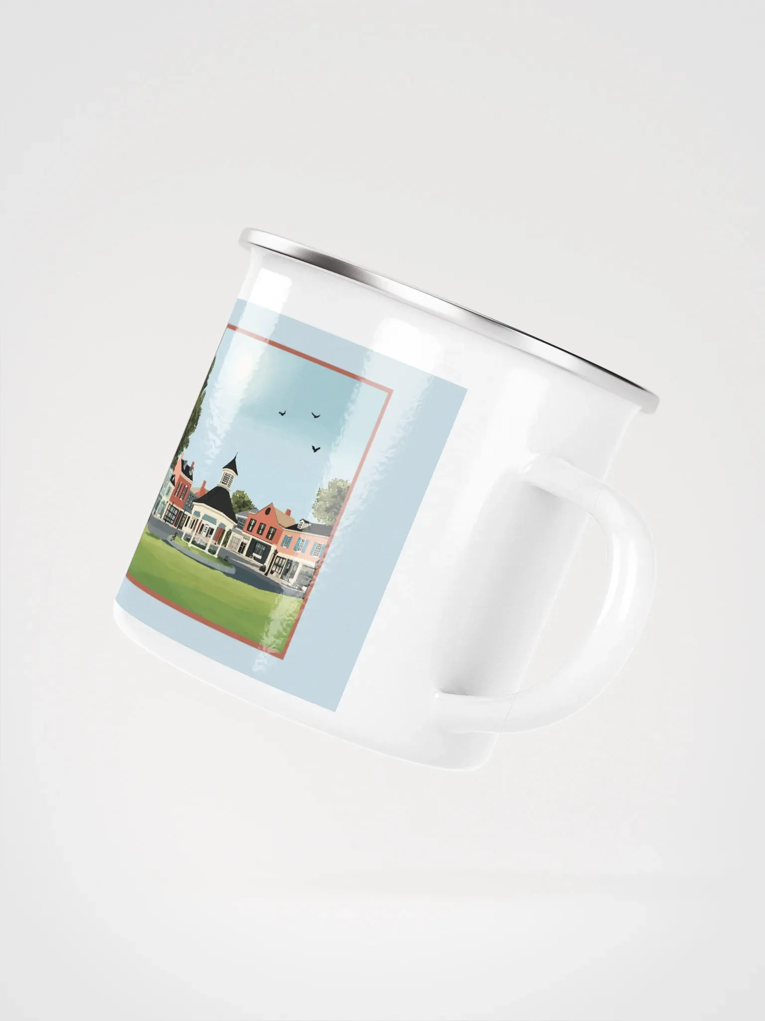 Small Town Kiss County Enamel Mug product image (3)