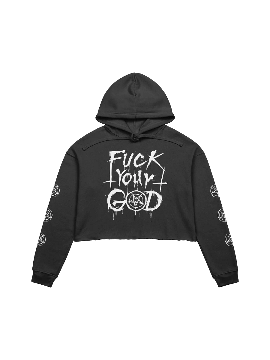 Fuck Your God Cropped Hoodie product image (1)