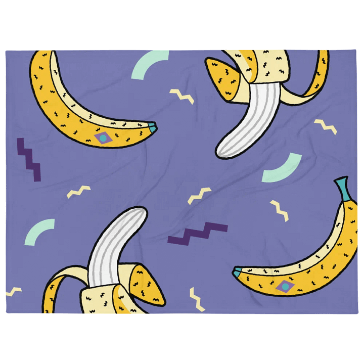 Peel & Reveal Banana Throw Blanket product image (1)