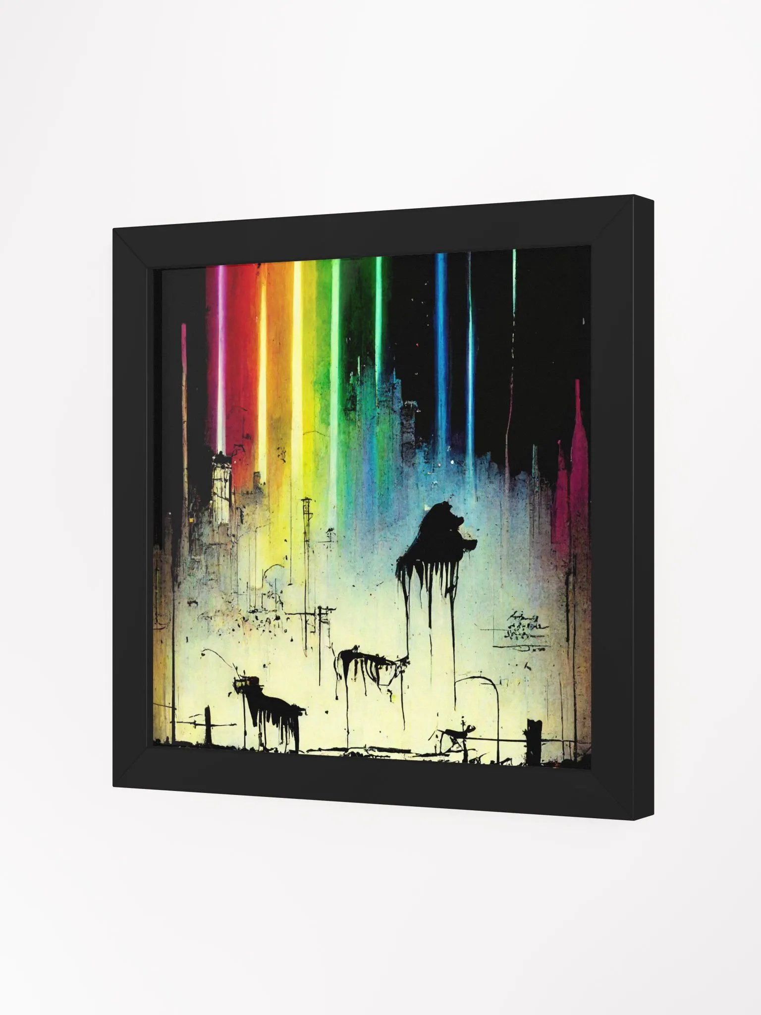 Rainbow Cityscape Dreamscape Poster product image (7)
