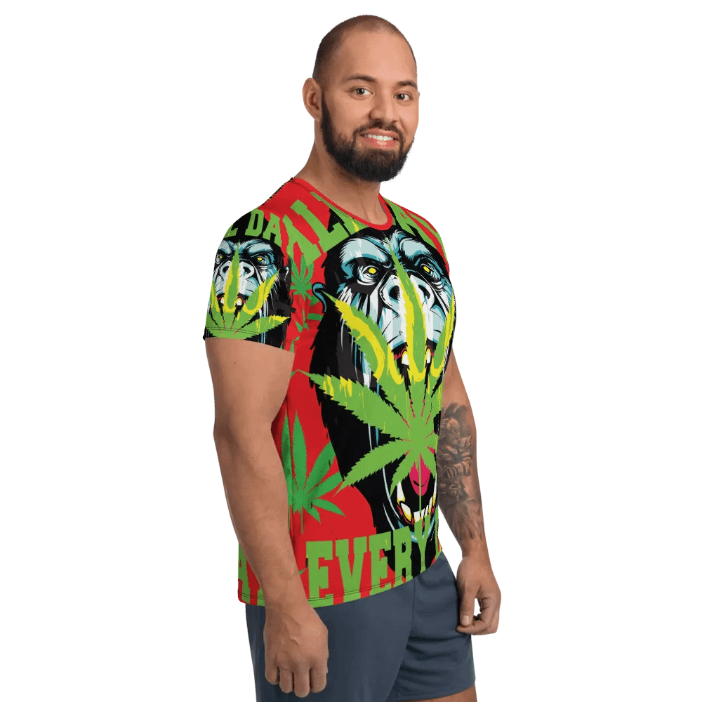 Gorilla Warfare RED | All-Over Print Athletic T-Shirt product image (4)